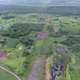 Vista aérea del lugar donde fue descubierto Aguada Fénix.